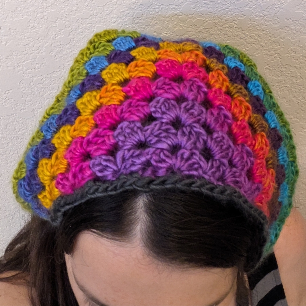 Multicolor Crochet Hair Band - Picture 2 of 6